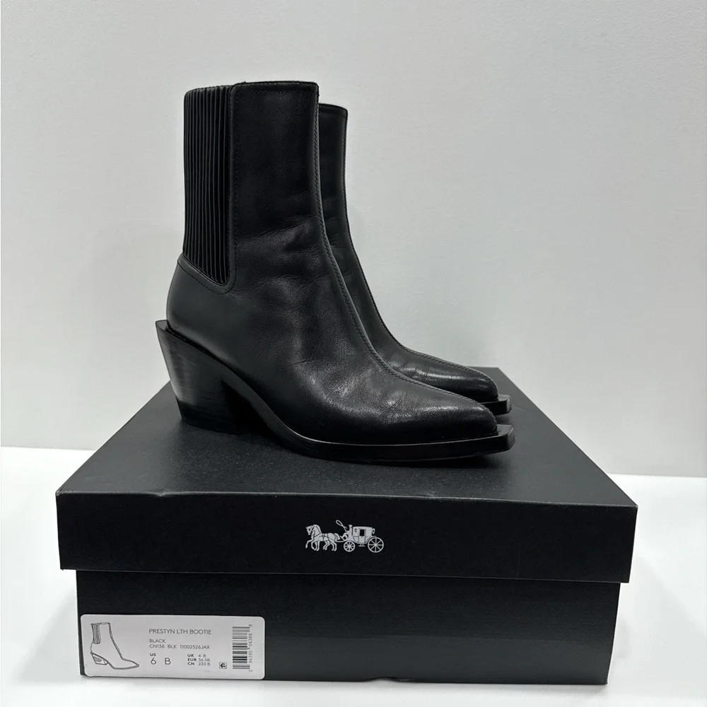 COACH

Prestyn  Leather Chelsea Ankle Boots size 6 B - Picture 13 of 15